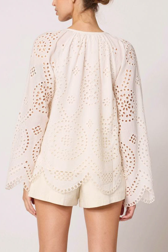 Cleobella Citali Blouse in Ivory - Viva Diva Boutique