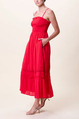 Cleobella Magnolia Ankle Dress in Goji Berry