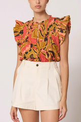 Cleobella Matitza Blouse in Osaria Print - Viva Diva Boutique