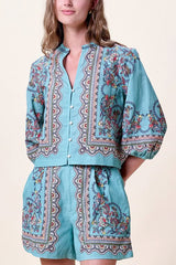 Cleobella Noelle Blouse in Bleura