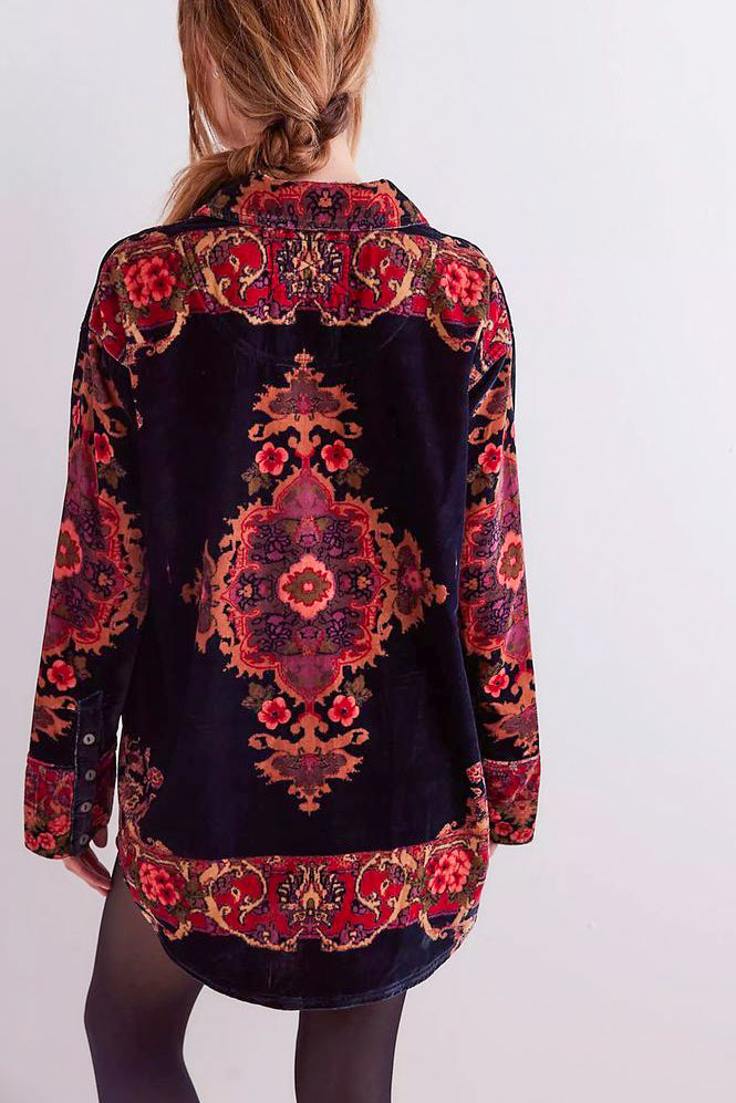 Free People One Night Velvet Top