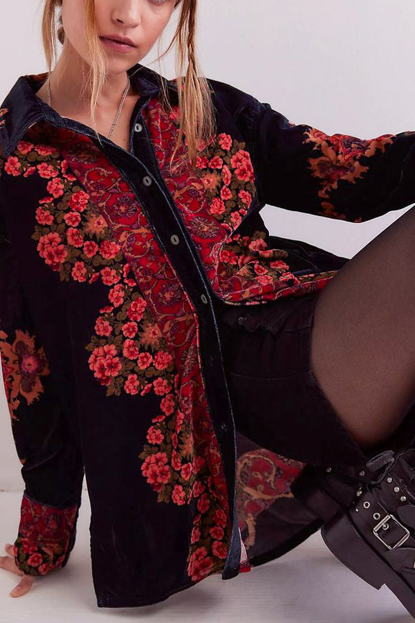Free People One Night Velvet Top