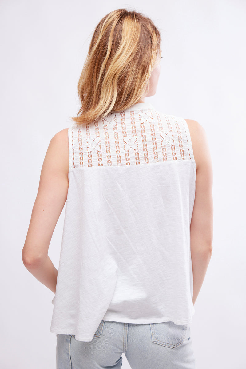 Free People Sunkissed Top in Ivory - Viva Diva Boutique