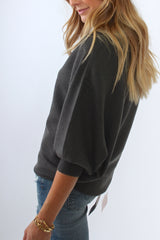 Kerisma Ryu Dolman Sweater in Charcoal