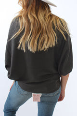 Kerisma Ryu Dolman Sweater in Charcoal - Viva Diva Boutique