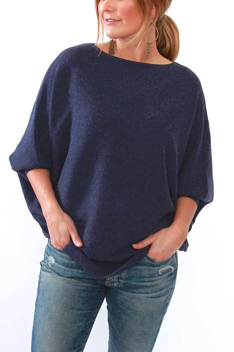 Kerisma Ryu Dolman Sweater in Dark Jean