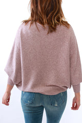 Kerisma Ryu Dolman Sweater in Taupe Dusty Pink