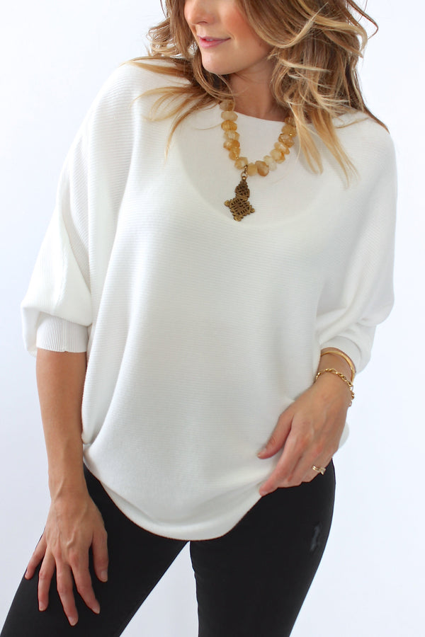 Kerisma Ryu Dolman Sweater in Ivory