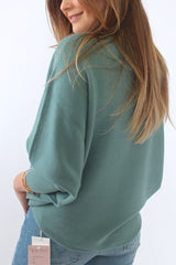 Kerisma Ryu Dolman Sweater in Ocean Teal - Viva Diva Boutique
