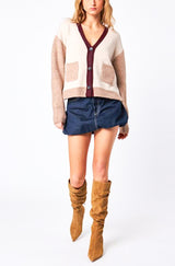 John + Jenn Linden Sweater in Smokey Merlot