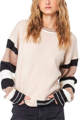 John + Jenn Reed Sweater in Birch Stripe