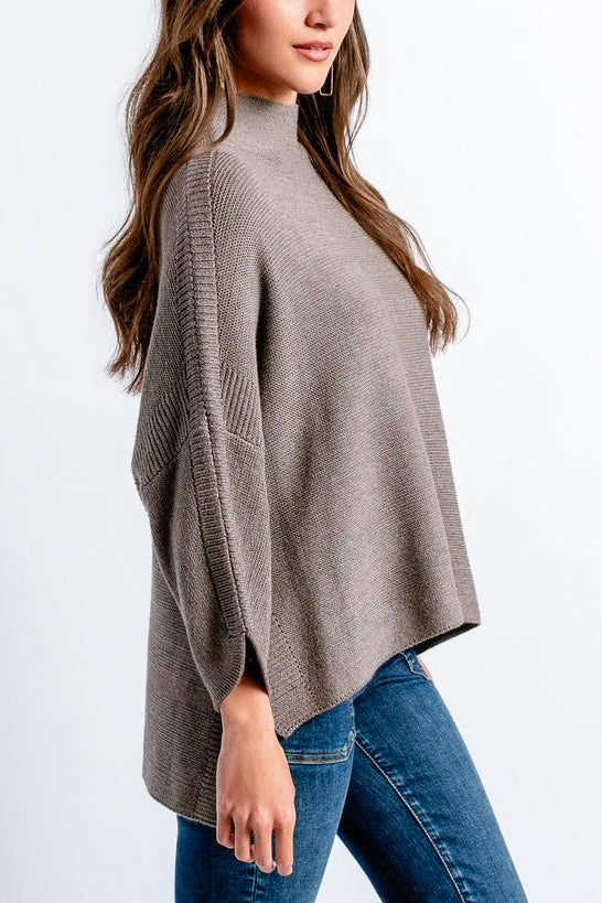 Kerisma Boho Sweater in Heather Brown