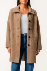Kut From The Kloth Blythe Long Sweater Jacket in Tan