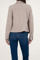 Kut From The Kloth Matilda Crop Jacket in Stone