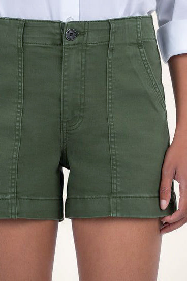 Kut Jane High Rise Short in Olive - Viva Diva Boutique