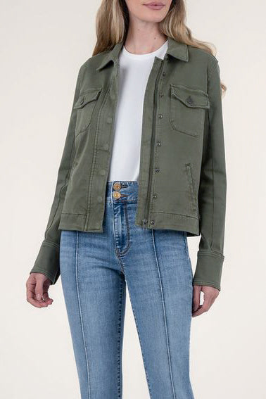 Kut from the Kloth Amanda Jacket in Tree - Viva Diva Boutique