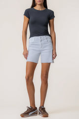 Kut from the Kloth Hailey High Rise Short in Optic White - Viva Diva Boutique