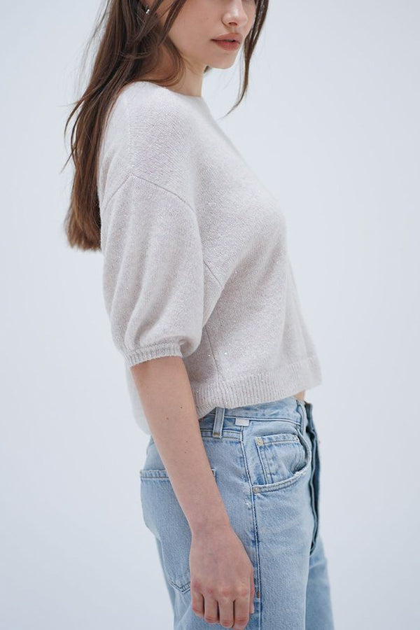 LNA Coco Sweater in Ballet Sparkle - Viva Diva Boutique