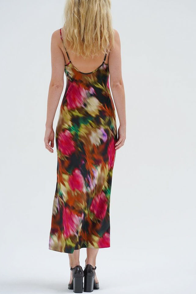 LNA Josie Slip Dress in Blurred Floral - Viva Diva Boutique