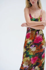 LNA Josie Slip Dress in Blurred Floral - Viva Diva Boutique