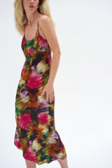 LNA Josie Slip Dress in Blurred Floral - Viva Diva Boutique