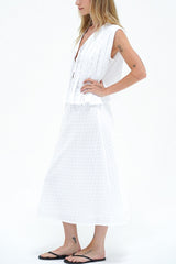LNA Kala Eyelet Top in White - Viva Diva Boutique
