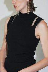 LNA Lure Sweater Top in Black - Viva Diva Boutique