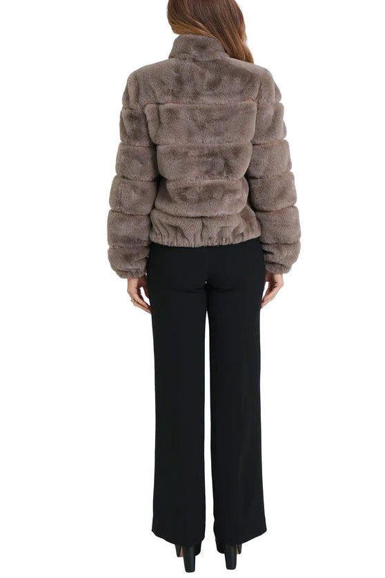 Love Token Alex Faux Fur Jacket in Mink