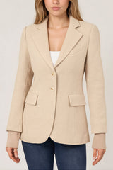 Love Token Elia Blazer in Beige