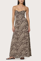 Lusana Melody Dress in Zebra - Viva Diva Boutique