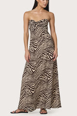 Lusana Melody Dress in Zebra - Viva Diva Boutique