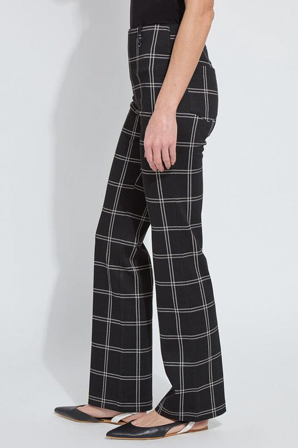 Lysse Patterned Baby Bootcut in Coastal Windowpane