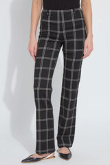 Lysse Patterned Baby Bootcut in Coastal Windowpane