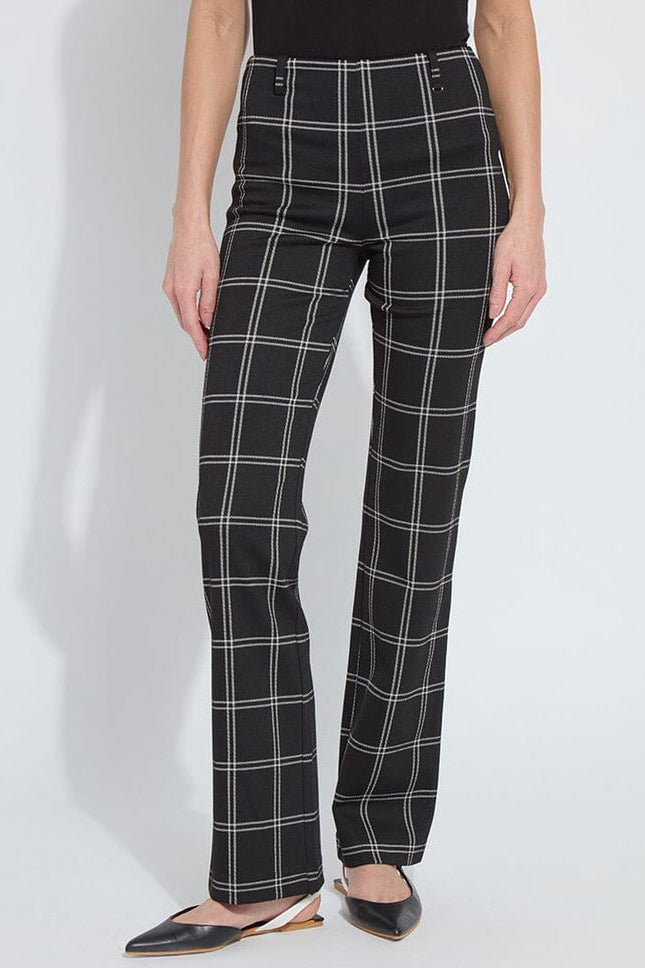 Lysse Patterned Baby Bootcut in Coastal Windowpane