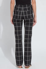 Lysse Patterned Baby Bootcut in Coastal Windowpane