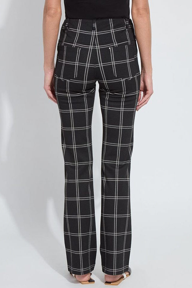 Lysse Patterned Baby Bootcut in Coastal Windowpane
