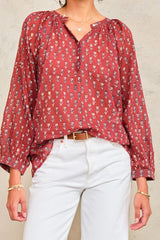 M.A.B.E. Ari Long Sleeve in Berry - Viva Diva Boutique