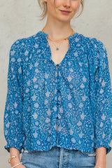 M.A.B.E. Myla Print Long Sleeve Top