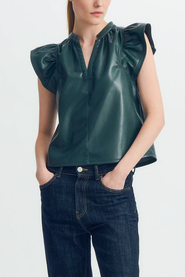 Melissa Nepton Venora top in Forest