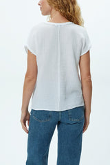 Michael Stars Draya Top in White