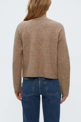Michael Stars Drea Open Cardi in Dark Oatmeal