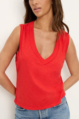 Michael Stars Ira V-Neck Tank in Samba