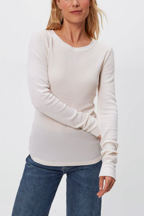 Michael Stars Juliet Crew Neck in Chalk