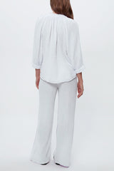 Michael Stars Kali 3/4 Sleeve in White - Viva Diva Boutique