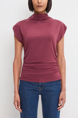 Michael Stars Mina Mock Neck in Port Royale
