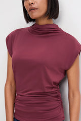 Michael Stars Mina Mock Neck in Port Royale
