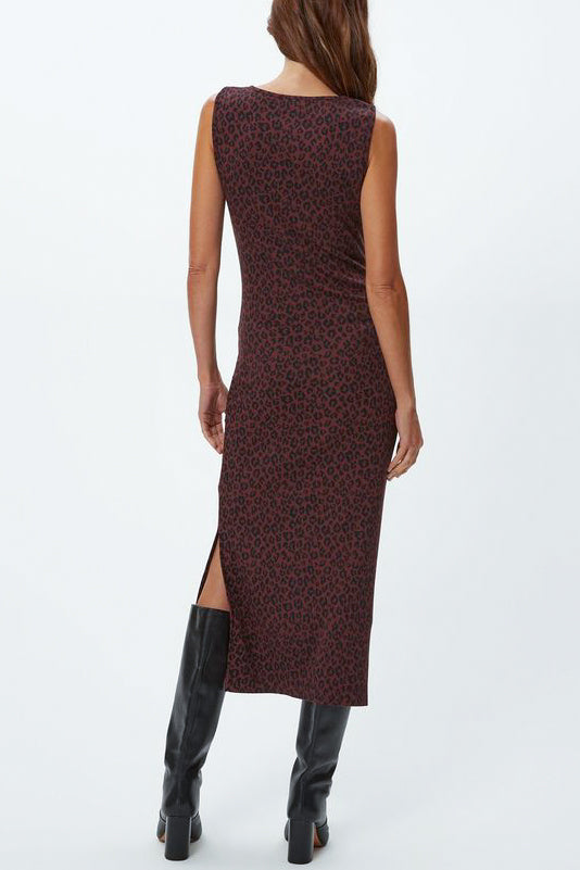Michael Stars Reign Dress in Printed Espresso