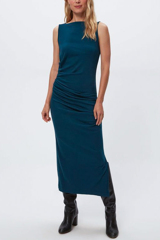 Michael Stars Reign Midi Pleated Dress in Rainforest