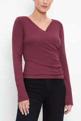Michael Stars Stacie Shirred L/S in Port Royale