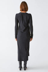 Michaels Stars Ilia ruched dress in charcoal - Viva Diva Boutique